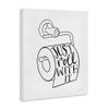 Stupell Industries 'Just Roll with It Toilet Paper', Canvas Art, 36 x 48 Inches, Easy to Hang and Sturdy, Made in USA, by Becky Thorns view 2