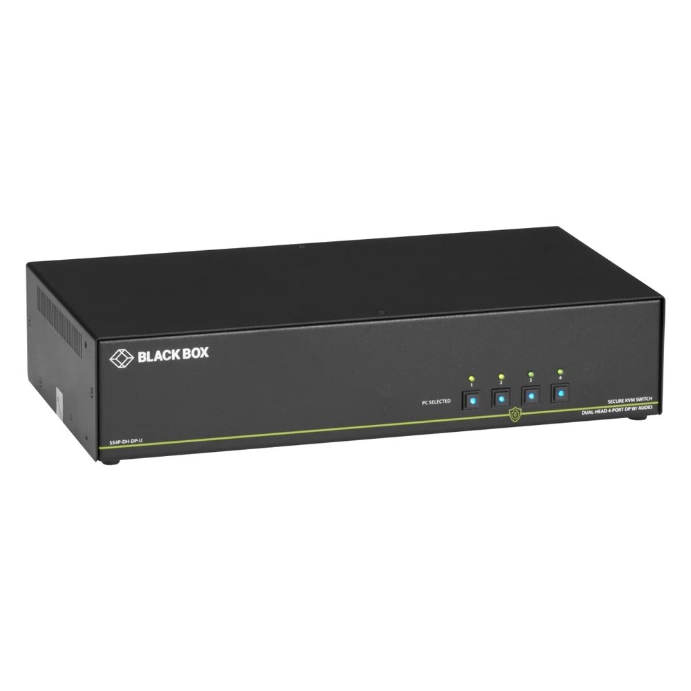 Kvm Switch, Niap 3.0 - Dual-Head, Hdmi, Audio, 4K, 4-Port, Gsa, Taa, Non-Returna
