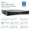 Anpviz 32 Channel 4K 12MP PoE NVR with 16 PoE Ports & 2 HDMI - Supports 32x12MP IP Camera, 4 SATA up to 64TB, Facial Recognition & VCA 32CH H.265+ Network Video Recorder for Business (No HDD) H Series view 2