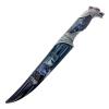 ASR Outdoor 13.5" Collector's Hunting Knife with Animal Head Pommel Black Wolf view 3