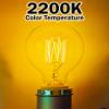 EX ELECTRONIX EXPRESS 4 Pack of Dimmable G80 Vintage Edison Light Bulbs, 360 Degree Beam Angle 60W Incandescent Bulbs, 2200K Amber Glow, 110-130 Volts, E26 Medium Base for Home Light Fixtures view 4