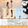 Pooqla 3 FT Marquee Letters, Light Up Letter W, Cool White and Warm White view 3