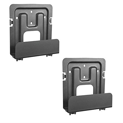 Mount Plus MP-06-02 2 Pack Cable Box Mount and Modem Mount for Wide Range of Media Players, Cable Boxes, Modems, DVD Players, Game Console (2 Pack Wide)