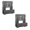 Mount Plus MP-06-02 2 Pack Cable Box Mount and Modem Mount for Wide Range of Media Players, Cable Boxes, Modems, DVD Players, Game Console (2 Pack Wide) view 1