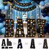 Pooqla 3FT Marquee Light Up Letters, Black Large Letter G Party Decorations view 4