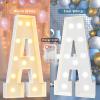 Pooqla 4 FT Marquee Letters, Light Up Letter Y, Cool White and Warm White view 2