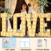 Pooqla 4 FT Marquee Letters, Light Up Letter Y, Cool White and Warm White view 3