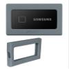 Silicone Bumper for Samsung T7. T7 Touch Portable SSD - 1TB, 2TB, 500GB, USB 3.2, Strong-Shock Absorbing, Slip-Resistant- Black (Gray) view 1
