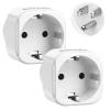 LENCENT 2 Pack Europe to US Plug Adapter,European to USA Adapter, American Outlet Plug Adapter, EU to US Adapter, Europe to USA Travel Plug Converter view 1