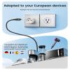 LENCENT 2 Pack Europe to US Plug Adapter,European to USA Adapter, American Outlet Plug Adapter, EU to US Adapter, Europe to USA Travel Plug Converter view 3
