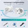 LENCENT 2 Pack Europe to US Plug Adapter,European to USA Adapter, American Outlet Plug Adapter, EU to US Adapter, Europe to USA Travel Plug Converter view 4