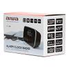 AIWA CRU-19BK: Black Digital Dual USB Charging Alarm Clock Radio for Smartphones and Tablets Charging view 4