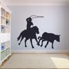 Cowboy Horse Bull Rodeo Country Boots Wall Sticker Vinyl Wall Art Decal for Cowboy Cowgirl Girls Boys Kids Children Bedroom Garage House Home Stickers Wall Art Vinyl Decoration Size (8x10 inch) view 1
