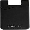 Casely Black Silicone Wallet | Holds Up to 4 Cards, Universal Size, Strong Adhesive, Remove and Reuse, Smooth and Flexible view 1