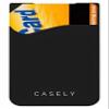 Casely Black Silicone Wallet | Holds Up to 4 Cards, Universal Size, Strong Adhesive, Remove and Reuse, Smooth and Flexible view 2