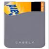 Casely Gray Silicone Wallet | Holds Up to 4 Cards, Universal Size, Strong Adhesive, Remove and Reuse, Smooth and Flexible view 2