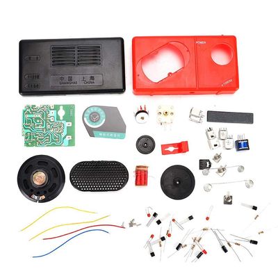 AM Radio Electronic DIY Kit, 3V 6 Tube S66E Radio Classic Circuit 535-1620khz Electronic Components with 5mm Headphone Jack for Soldering Learning Teaching