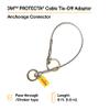 3M PROTECTA Cable Tie-Off Adaptor 2100193, Silver, 6 ft. (1.8m), 1 EA view 2