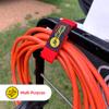 Wrap-It Storage Quick-Strap Cord Wraps, 9 inch (12 Pack) Red - Hook and Loop Strap, Extension Cord Holder Gifts for Boat, Rope, Hose, and Cable Storage and Organization view 4