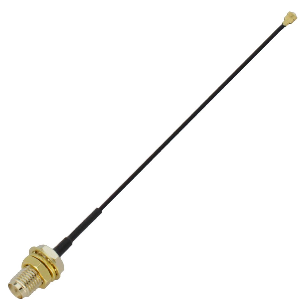 SHOPCORP Coaxial Cable SMA Antenna IPEX Antenna Adapter with SMA Female to 1.13 mm Connector, 10 cm Pigtail Cable for Mini PCI, WiFi, Wireless Modules (1 Pack)