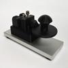 CW Morse Code Keys Micro Navy Style Morse Code Key with 1/4 Anodized Aluminum Base, Black view 1