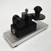 CW Morse Code Keys Micro Navy Style Morse Code Key with 1/4 Anodized Aluminum Base, Black view 4