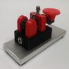 CW Morse Code Keys Micro Morse Code Key with 1/4 Anodized Aluminum Base, Black and Red view 4