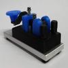 CW Morse Code Keys Camel Back Morse Code Key with 1/4 Anodized Aluminum Base, Black and Blue view 3