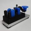 CW Morse Code Keys Camel Back Morse Code Key with 1/4 Anodized Aluminum Base, Black and Blue view 4