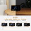 uscce Digital Dual Alarm Clock Radio for Bedrooms with Weekday/Weekend Mode view 2