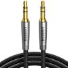 UGREEN 3.5mm Audio Cable Nylon Braided Aux Cord Male to Male Stereo Hi-Fi Sound for Headphones Car Home Stereos Speakers Tablets Compatible with iPhone iPad iPod Echo More 3FT view 1
