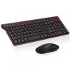 cimetech EasyTyping KF10 Wireless Keyboard and Mouse Combo, [Silent Scissor Switch Keys][Labor-Saving Keys] Ultra Slim Wireless Computer Keyboard and Mouse, Easy Setup for PC/Laptop/Windows - Wine Red view 1