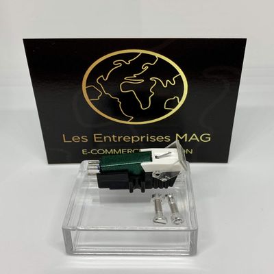 Cartridge + Diamond stylus for Pioneer PL1170, PL570, PL12AC, PL15, PL31D, PL41 Forest Green