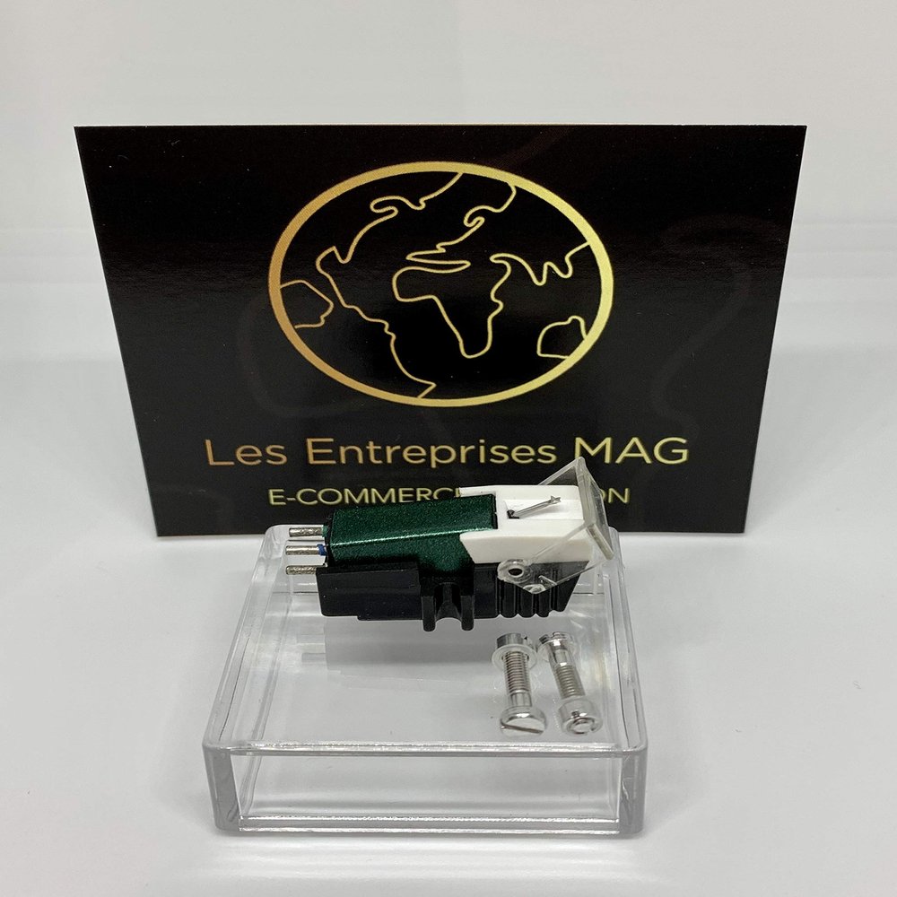 Cartridge + Diamond stylus for Pioneer PL1170, PL570, PL12AC, PL15, PL31D, PL41 Forest Green