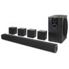 iLive Electronics 5.1 Home Theater System with Bluetooth, 6 Surround Speakers, Wall Mountable, Includes Remote, Black (IHTB159B) view 1
