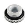 Bitspower G1/4"Deluxe White Low-Profile Stop Fitting view 2
