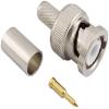 eifagur Pack of 10 BNC Male Q9 Plug Crimp for RG6 5D-FB LMR300 Cable RF Coaxial Adapter Connector view 3