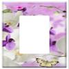 Switch Plate Single Rocker/GFCI - Orchids Flowers Garden Orquidea Nature Spring 2 view 1