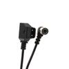 Hirose 4Pin Male to D-Tap for Zoom F8 Sound Devices 633/644/688 (Right Angle 4pin Coiled Cable) view 2