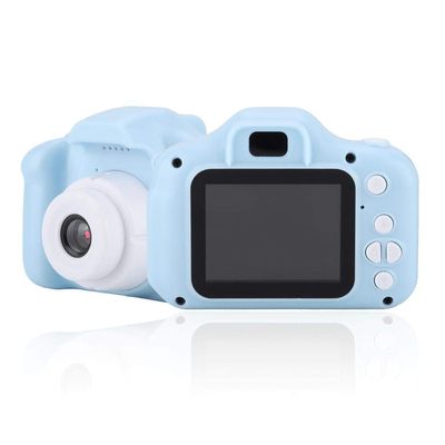 Mini Portable Kids Camera - 2.0 inch Color Screen - 1080P Children's Digital Camera - with Photo/Video Function - Boys, Girls(Blue)