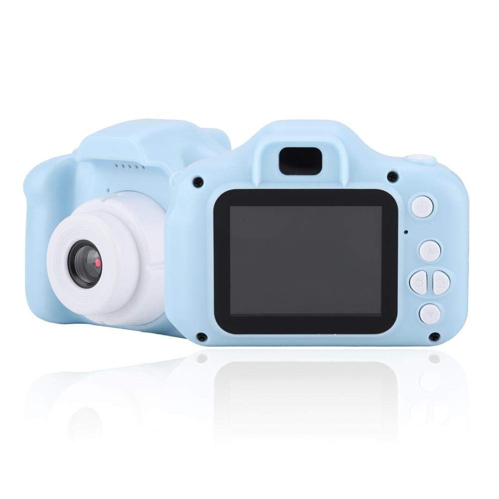Mini Portable Kids Camera - 2.0 inch Color Screen - 1080P Children's Digital Camera - with Photo/Video Function - Boys, Girls(Blue)