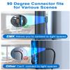 EMK 90 Degree Optical Cable 360 Degree Free-Rotating Fiber Optic Cable Toslink Male to Male Cable for Home Theater, Soundbar, Gaming Console, Speaker(3FT/1M) view 3