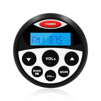 Boat Marine Radio Bluetooth Audio Stereo Car MP3 Player Auto Media FM AM Receiver for Motorcycle Yacht Boat Golf UTV ATV HSD304