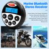 Boat Marine Radio Bluetooth Audio Stereo Car MP3 Player Auto Media FM AM Receiver for Motorcycle Yacht Boat Golf UTV ATV HSD304 view 2