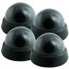 Pearl Enterprise Dummy Security Camera Fake Camera, Outdoors Dummy Dome Wireless Surveillance System with Motion Light Realistic Look with Flashing Red LED Light for Home or Business (Pack of 4) view 2