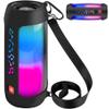 Case Cover for JBL Pulse 4 - Waterproof Portable Bluetooth Speaker, Travel Carrying Storage Bag with Shoulder Strap and Carabiner (Black) view 1