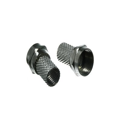 100 x SATELITE CO AXIAL Coax Aerial CONNECTORS Jack Plug Socket F Female