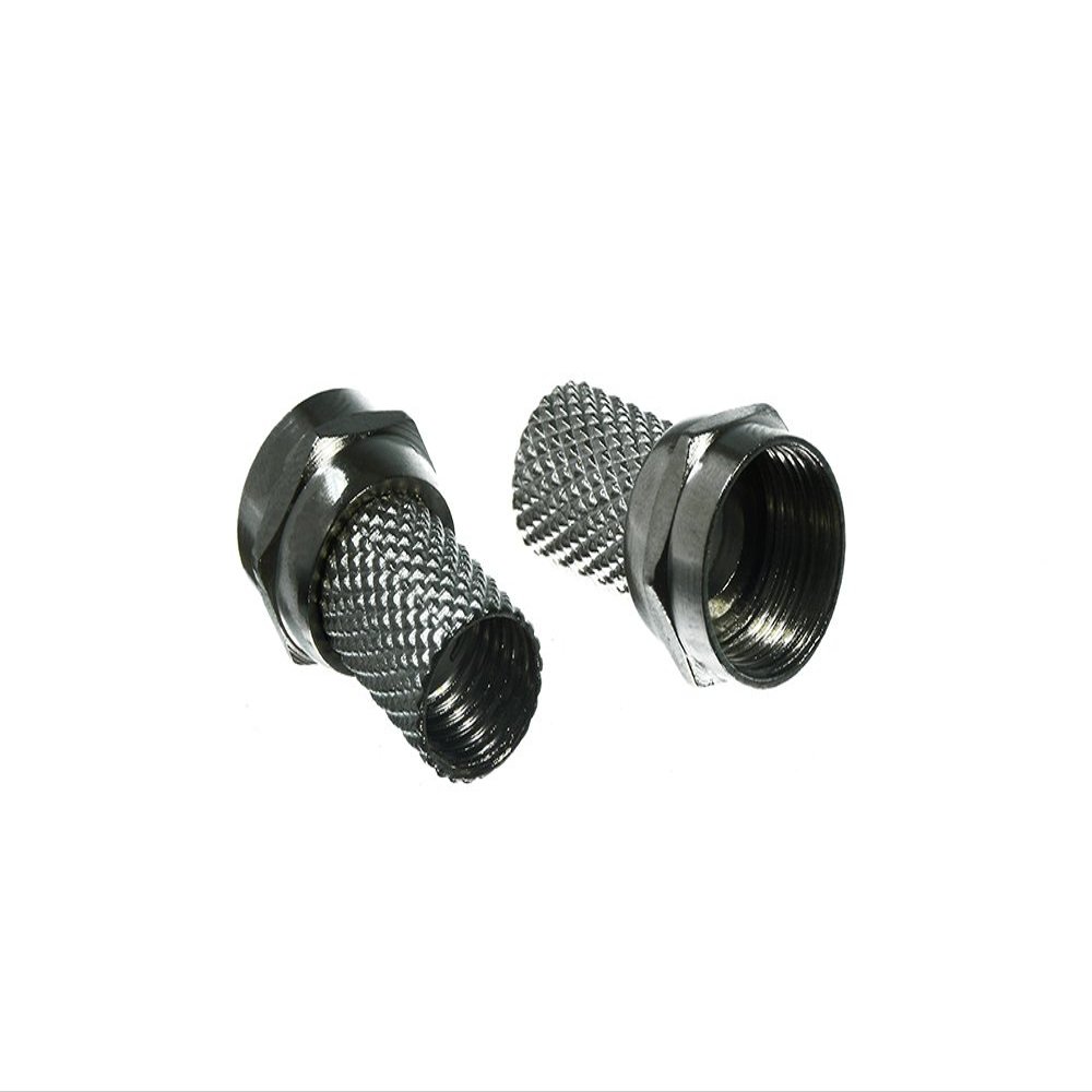 100 x SATELITE CO AXIAL Coax Aerial CONNECTORS Jack Plug Socket F Female