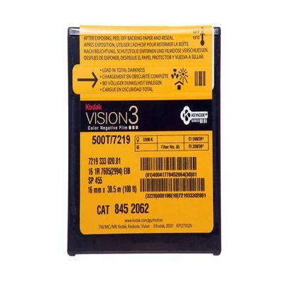 Kodak 16mm Vision3 100ft (33m) 500T/7219