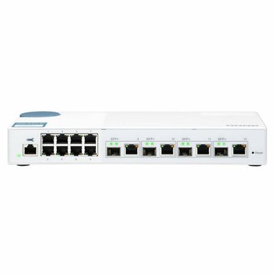 QNAP 8 Port 1Gbps, 4 Port 10G SFP+/ NBASE-T Combo, Web, W125763244 (SFP+/ NBASE-T Combo, Web Management Switch QSW-M408-4C, Managed, L2, Gigabit Ethernet (10/100/1000),)
